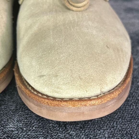 Allen Edmonds Orlean Tan Suede Derby Shoes 9 D Vibram Sole Made USA